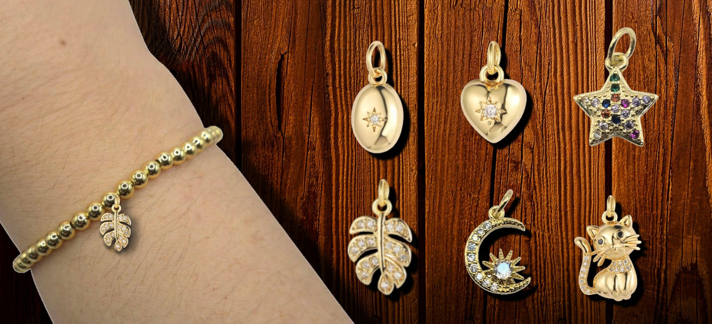 Silver Glow - Custom Beaded Bracelet – Silver Plated | Free Charm Included