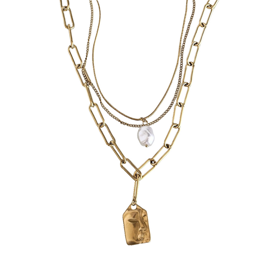 Muse Pearl - Necklace in 18k Gold Plating