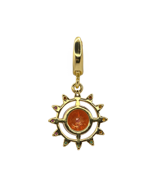 Solar Radiance - Pendant Charm in 18k Gold Plating