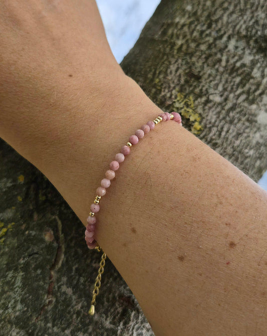 Luna Bracelet - Rose Pink - Stackable Bracelet