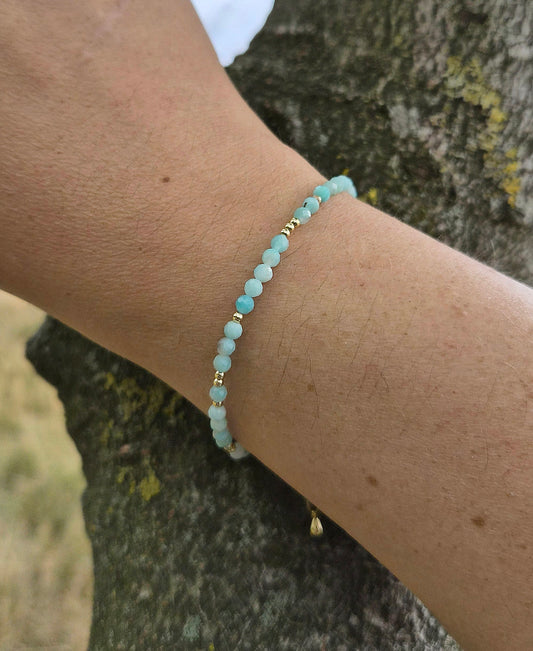 Luna Bracelet - Sea Green - Stackable Bracelet