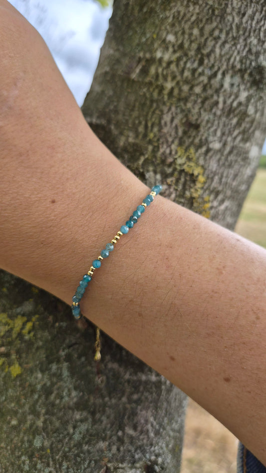Luna Bracelet - Sapphire Blue - Stackable Bracelet
