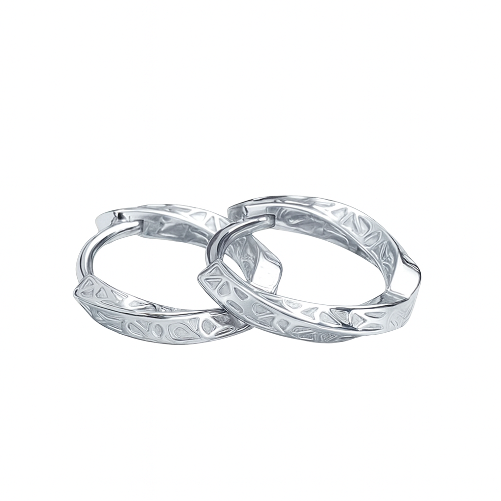 Stargaze Hoops - in Sterling Silver