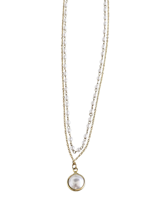 Lustre Pearl - Necklace in 18k Gold Plating