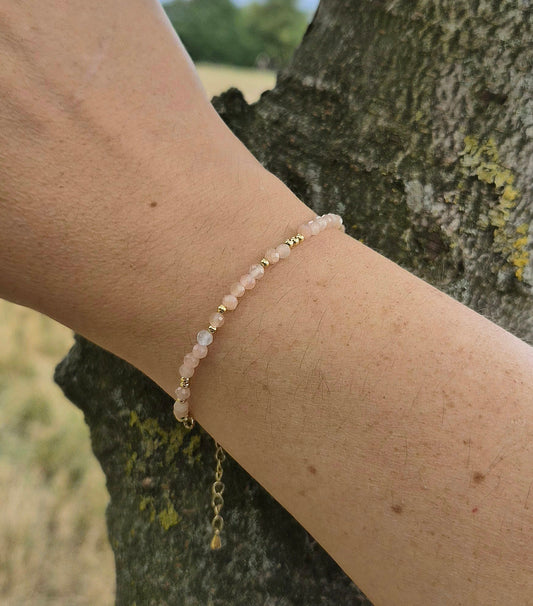 Luna Bracelet - Baby Pink - Stackable Bracelet