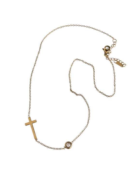 Faith and Spark - Necklace in 18k Gold Plating