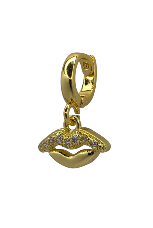 Gilded Smile - Pendant Charm in 18k Gold Plating