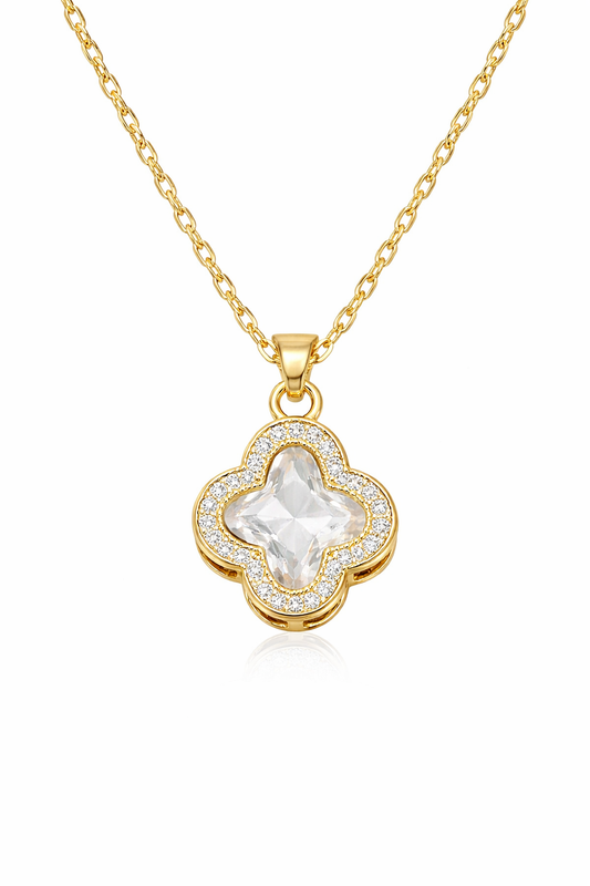 Valencia Clover Necklace - 18k Gold Plating