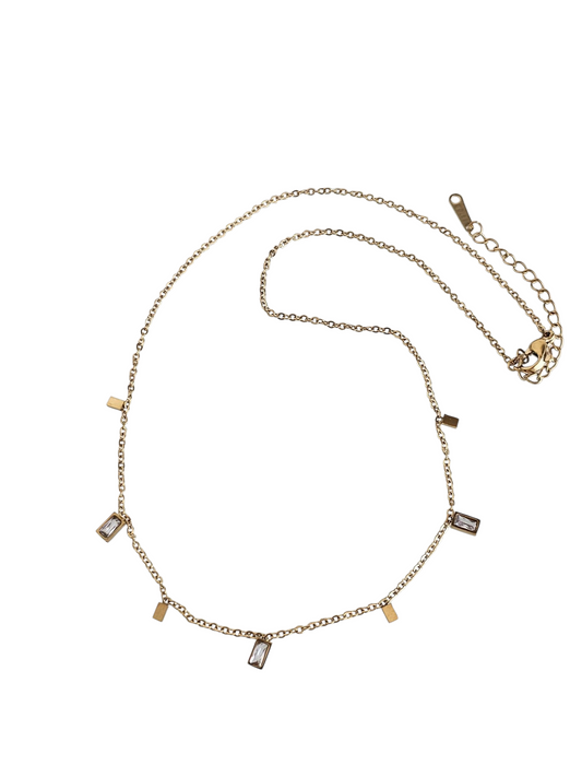 Glimmer Geometry - Necklace in 18k Gold Plating