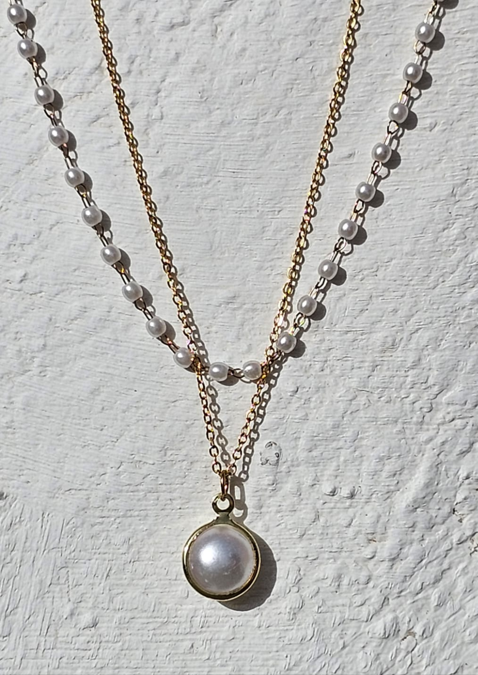 Lustre Pearl - Necklace in 18k Gold Plating