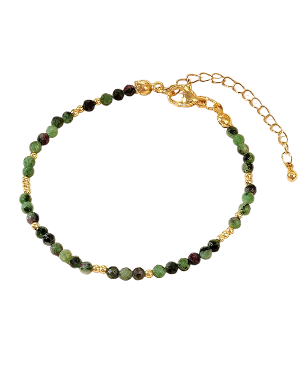Luna Bracelet - Forest Green - Stackable Bracelet