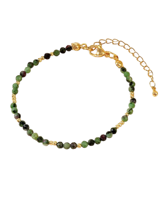 Luna Bracelet - Forest Green - Stackable Bracelet