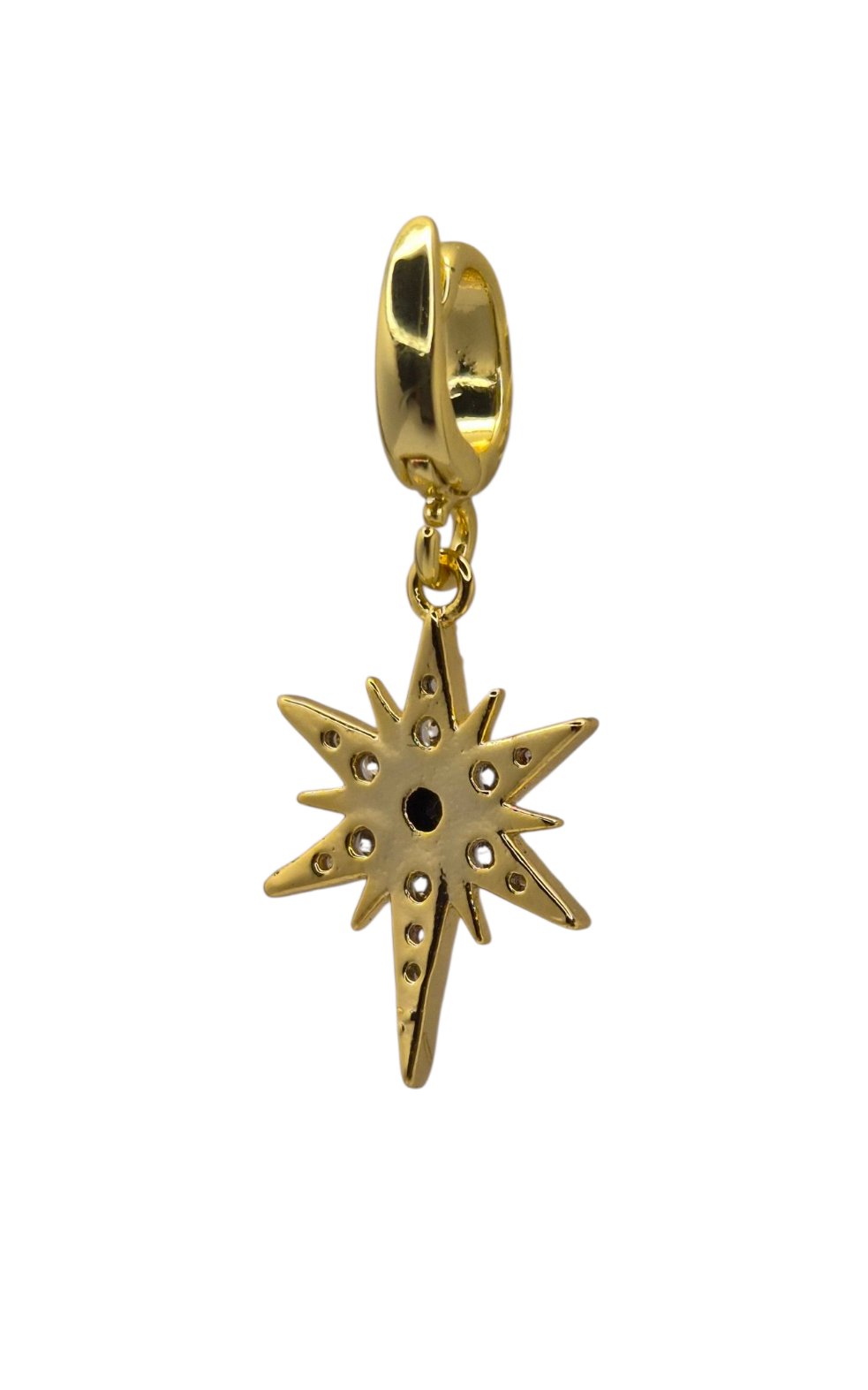 Midnight Starburst - Pendant Charm in 18k Gold Plating