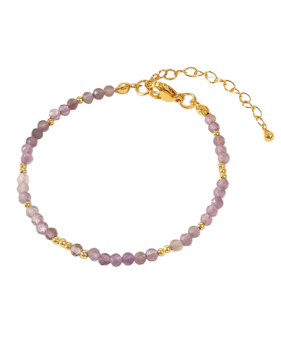 Luna Bracelet - Pastel Lilac - Stackable Bracelet
