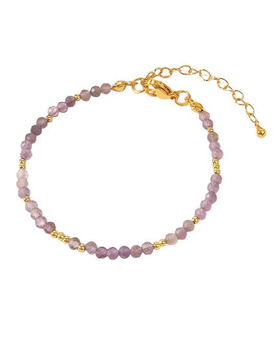 Luna Bracelet - Pastel Lilac - Stackable Bracelet