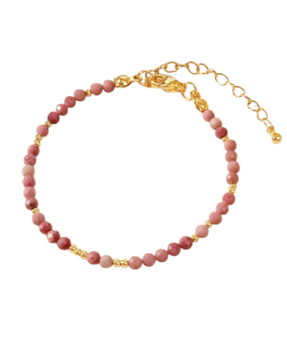 Luna Bracelet - Rose Pink - Stackable Bracelet