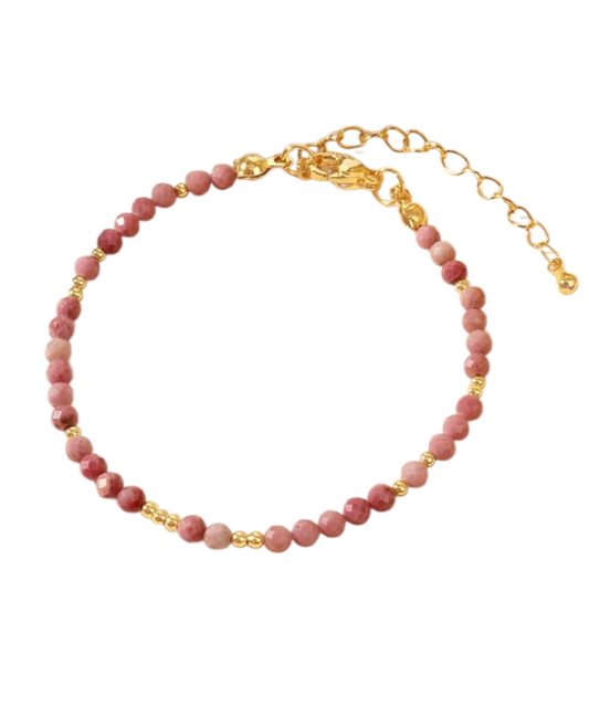 Luna Bracelet - Rose Pink - Stackable Bracelet