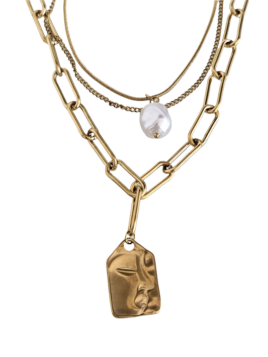 Muse Pearl - Necklace in 18k Gold Plating
