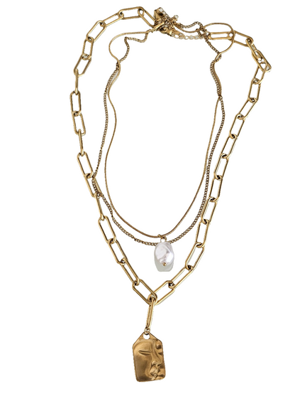Muse Pearl - Necklace in 18k Gold Plating