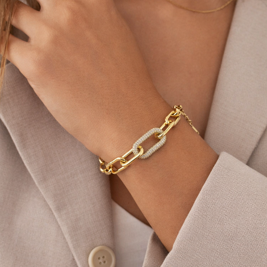Atlas Links- 18k Gold plating