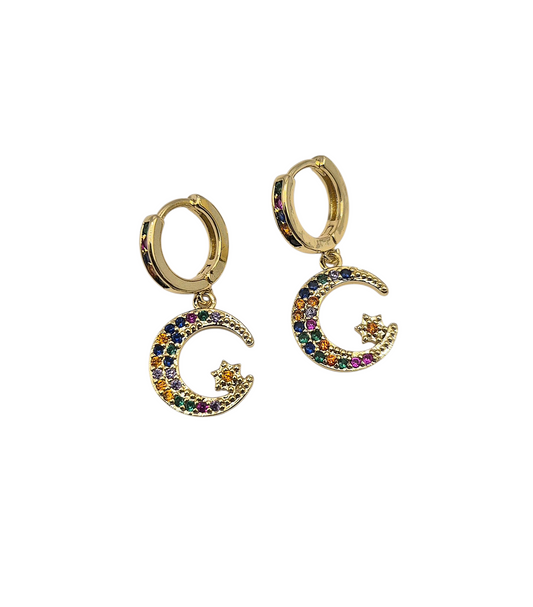 Celestrial Dream Hoops - Earrings in Gold Plating