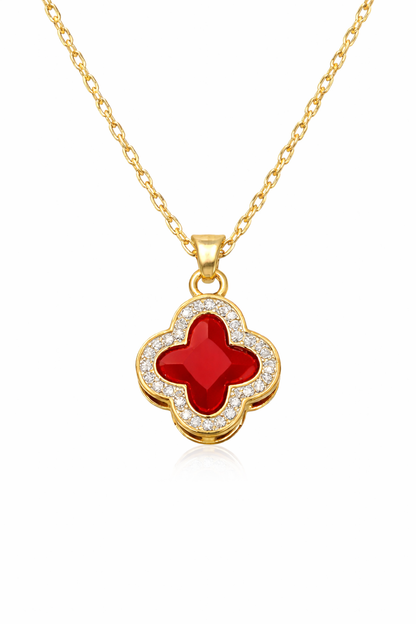Valencia Clover Necklace - 18k Gold Plating