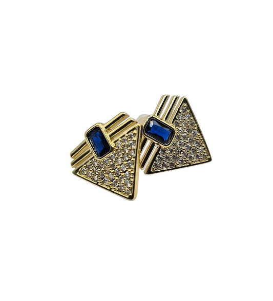 Sapphire - Earrings in Gold plating