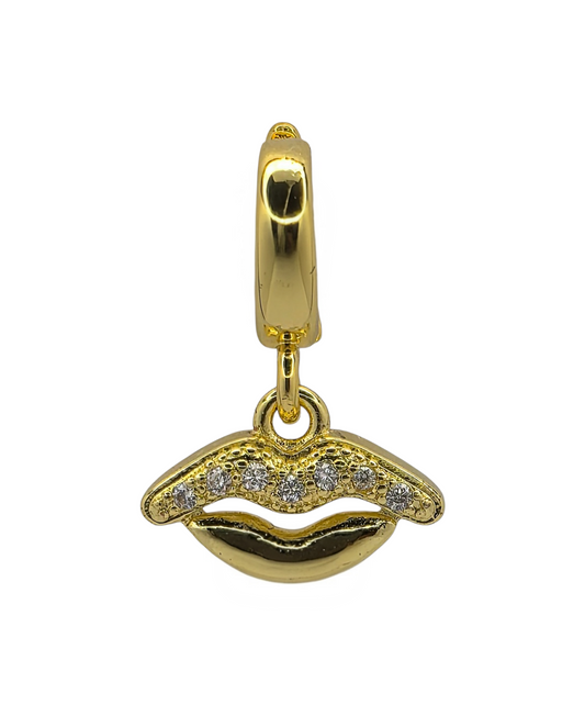 Gilded Smile - Pendant Charm in 18k Gold Plating