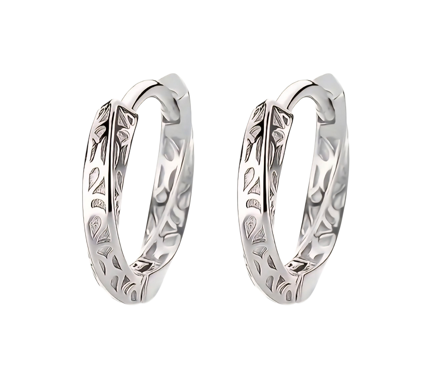 Stargaze Hoops - in Sterling Silver