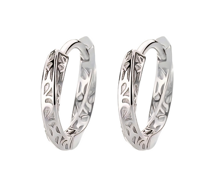 Stargaze Hoops - in Sterling Silver