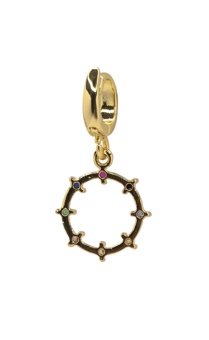 Celestial Orbit - Pendant Charm in 18k Gold Plating