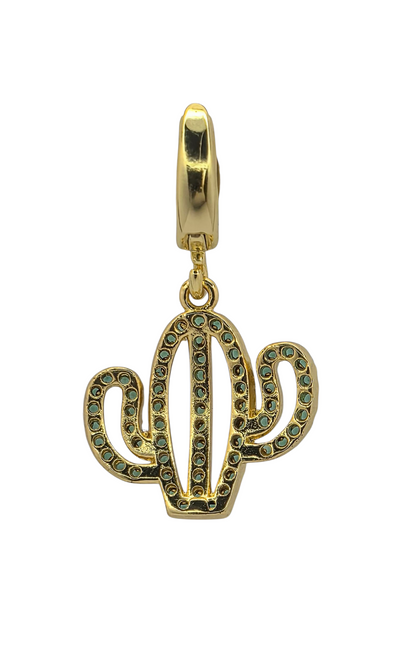 Emerald Desert - Pendant Charm in 18k Gold Plating