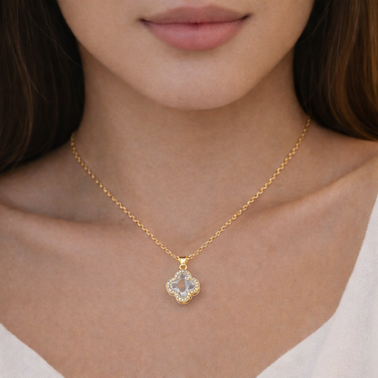 Valencia Clover Necklace - 18k Gold Plating