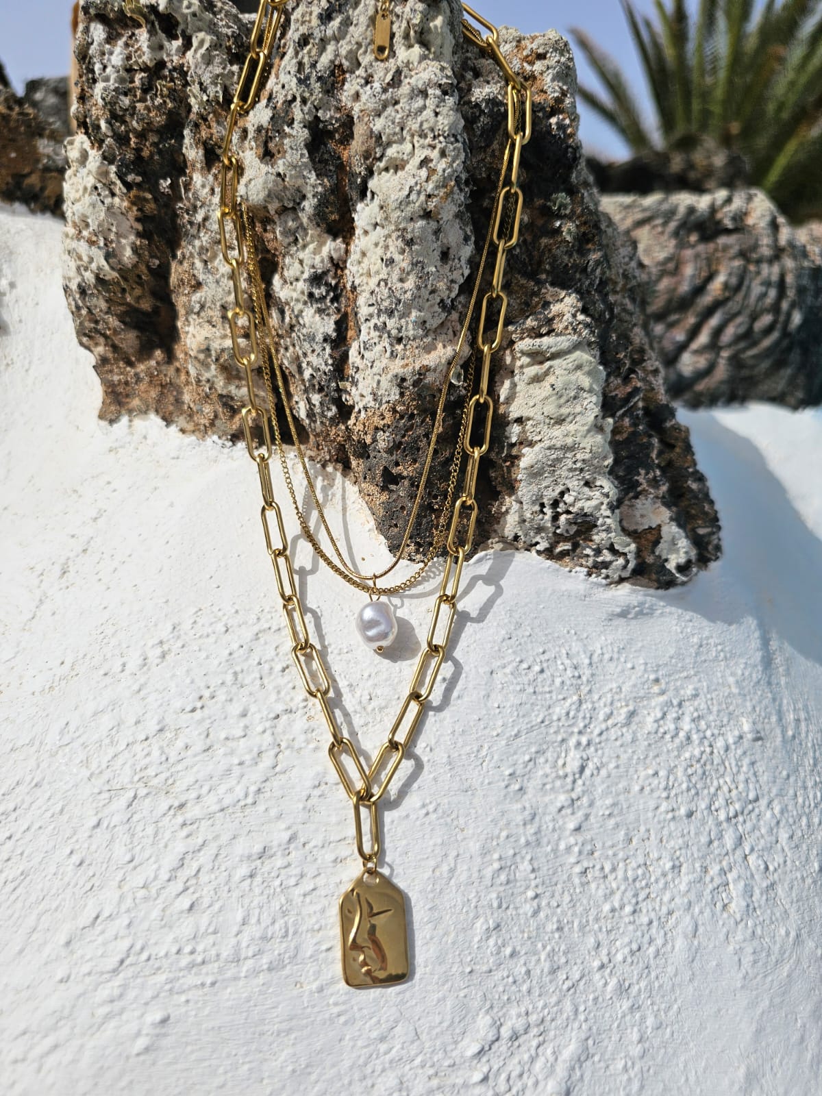 Muse Pearl - Necklace in 18k Gold Plating