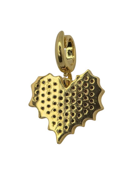 Radiant Heart - Pendant Charm in 18k Gold Plating