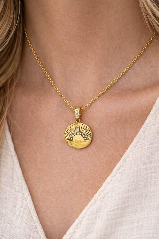 Golden Horizon Necklace - in 18K Gold Plating