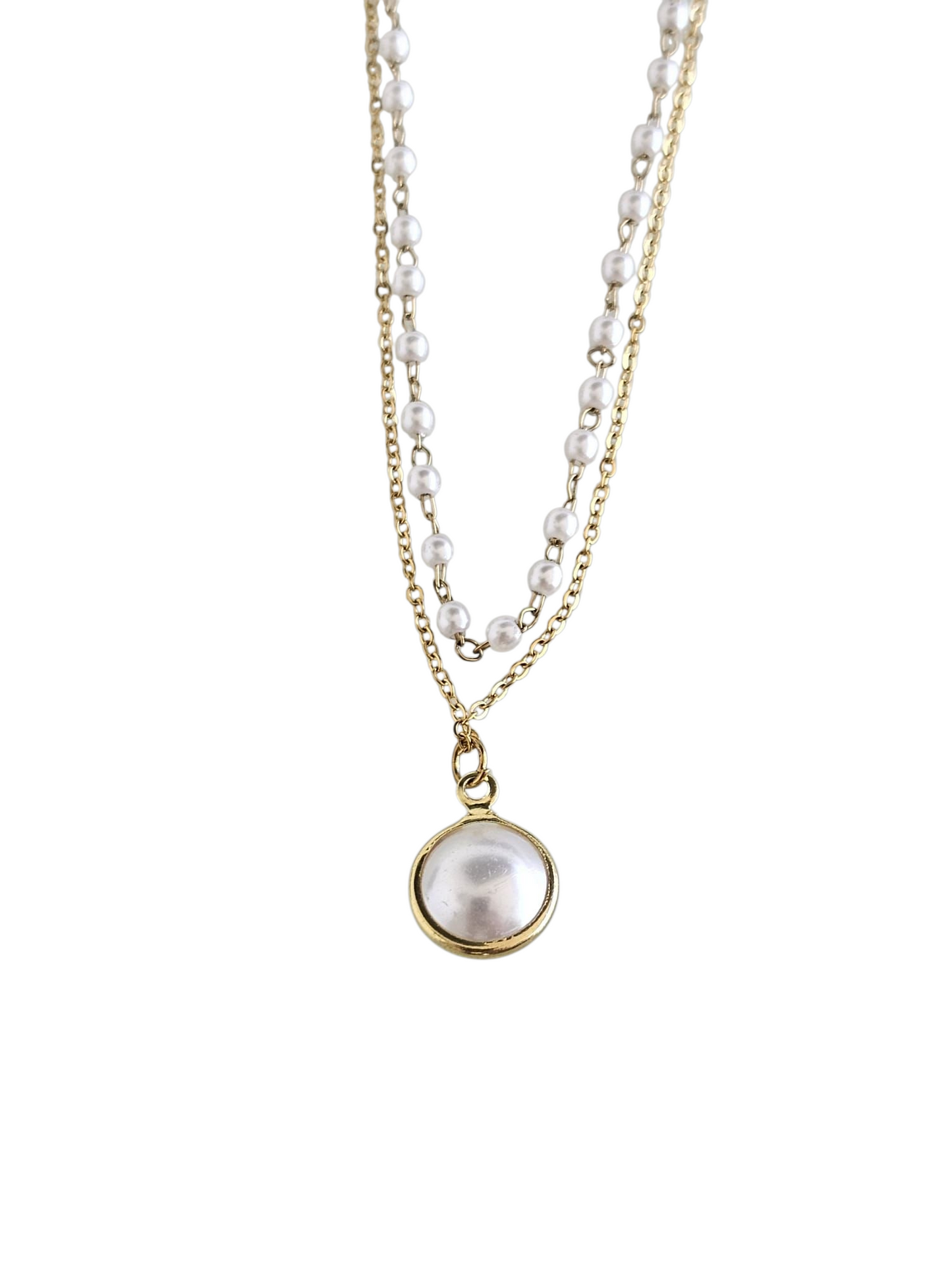 Lustre Pearl - Necklace in 18k Gold Plating