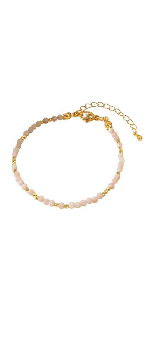 Luna Bracelet - Baby Pink - Stackable Bracelet
