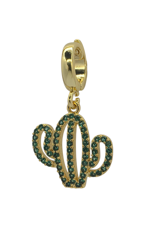 Emerald Desert - Pendant Charm in 18k Gold Plating