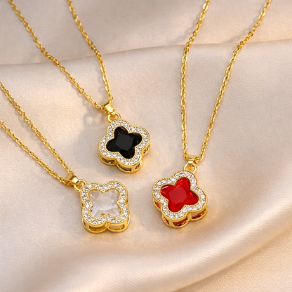 Valencia Clover Necklace - 18k Gold Plating