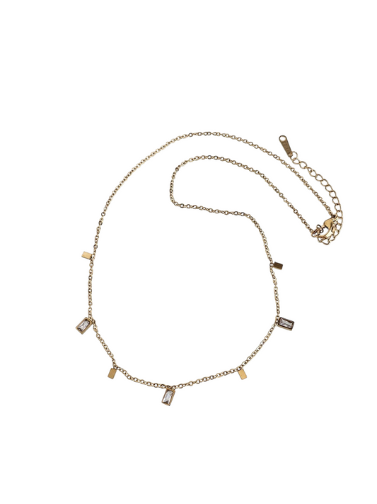 Glimmer Geometry - Necklace in 18k Gold Plating