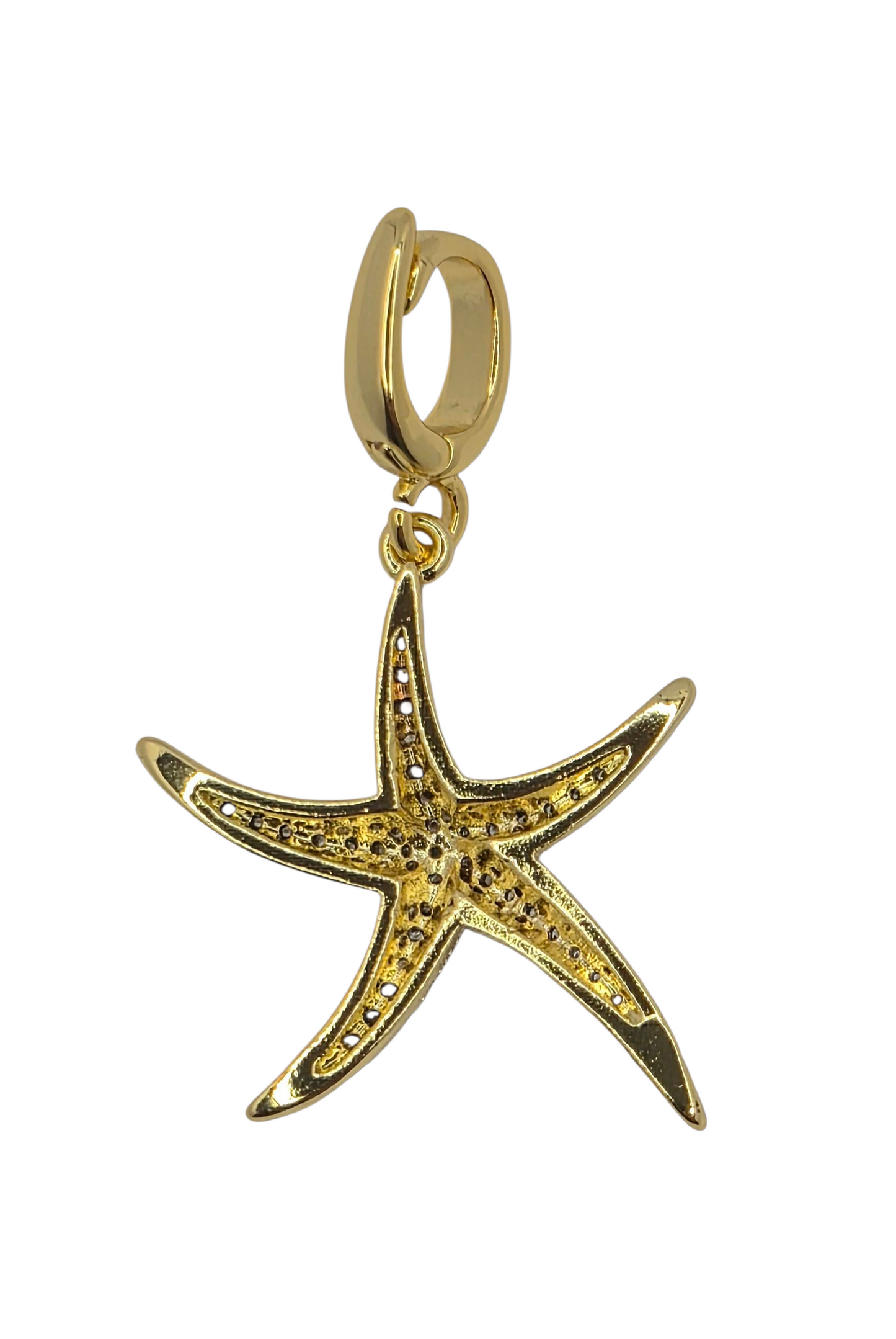 Twilight Starfish - Pendant Charm in 18k Gold Plating
