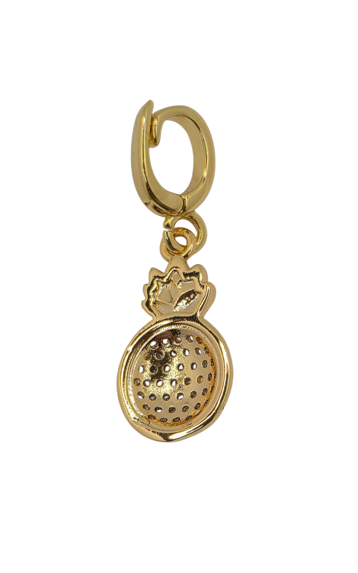 Golden Pineapple - Pendant Charm in 18k Gold Plating