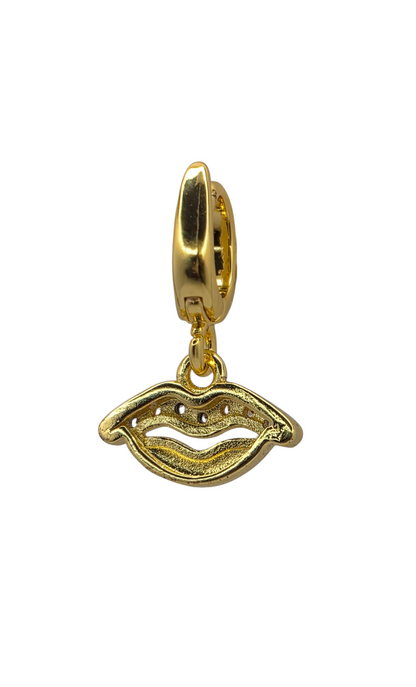 Gilded Smile - Pendant Charm in 18k Gold Plating