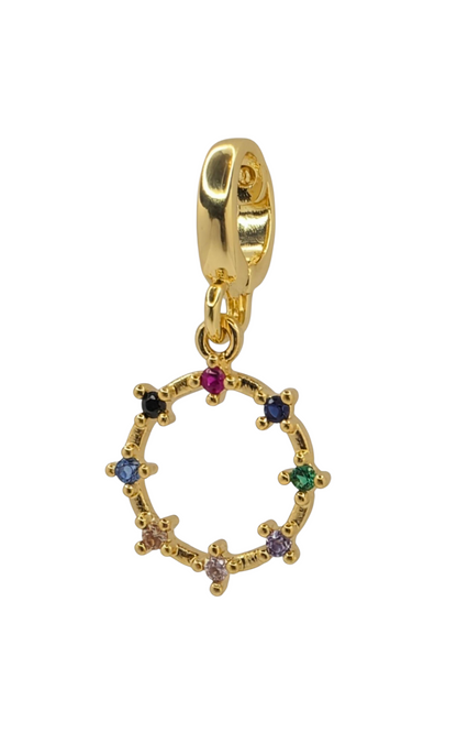 Celestial Orbit - Pendant Charm in 18k Gold Plating