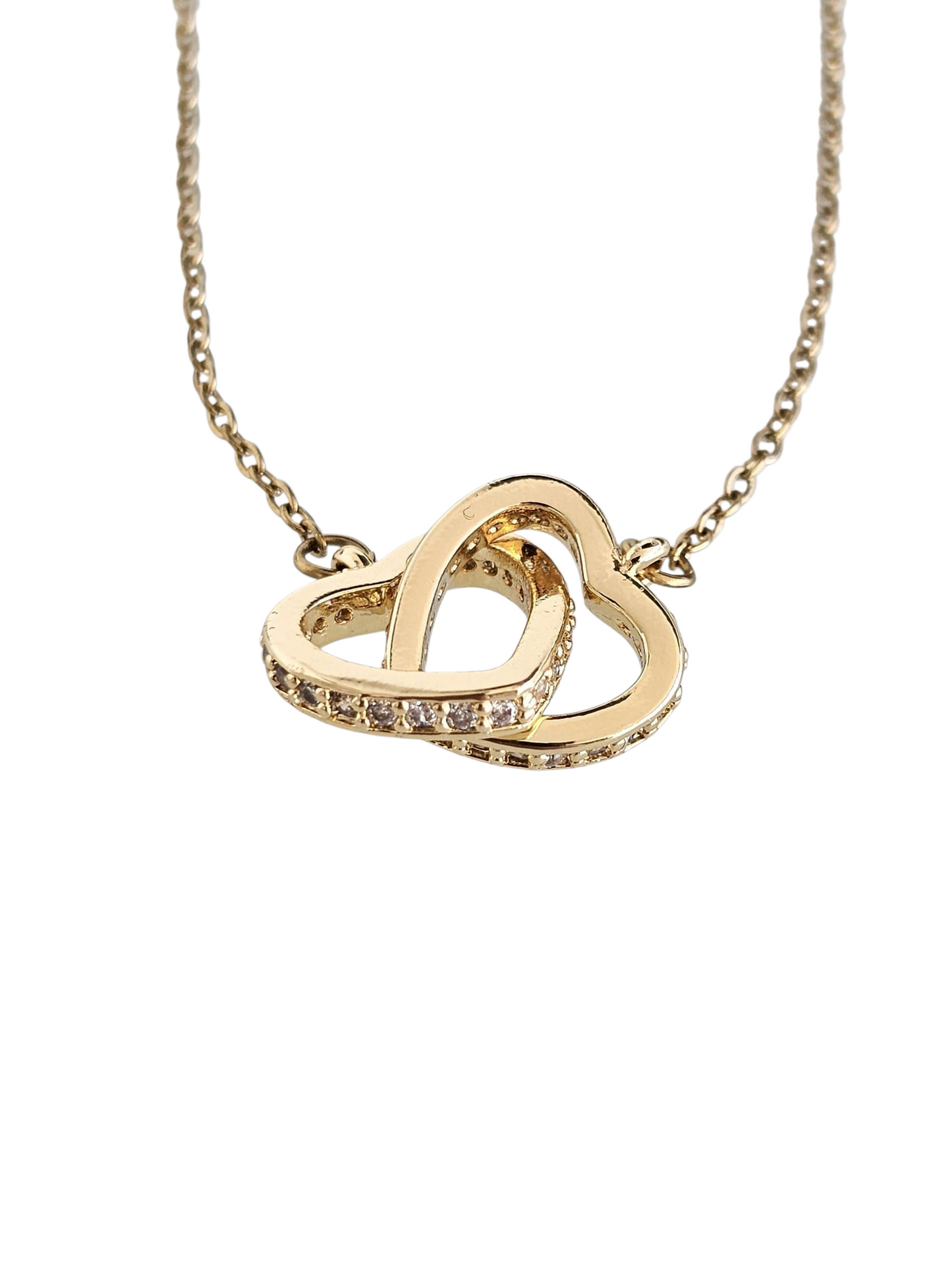 Heart in Heart - Necklace in 18k Gold Plating
