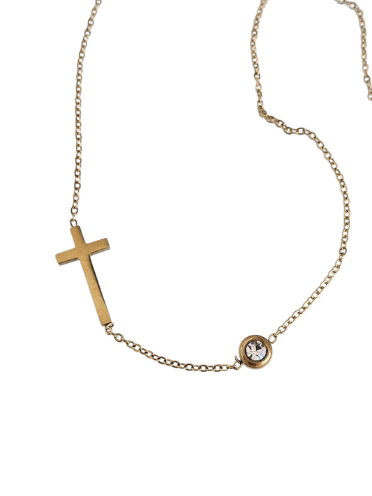 Faith and Spark - Necklace in 18k Gold Plating