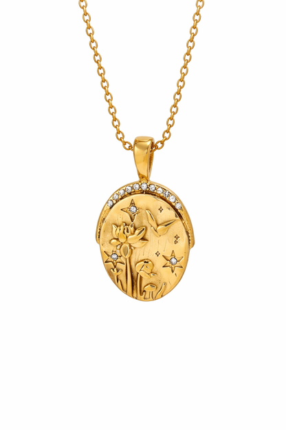 Celestial Garden Necklace - in 18K Gold Plating